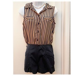 Cute striped romper